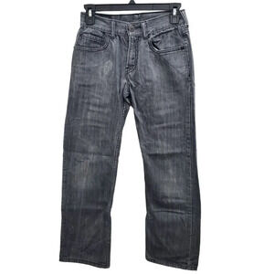 Levi's 514 Boy's‎ Charcoal Distressed Slim Straight Leg Jeans 12 Reg (26x26.5)